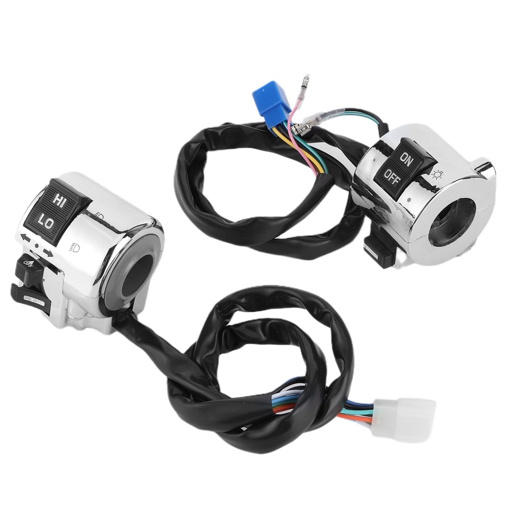 Pair Motorcycle Handlebar Switch Control Button For Turn Signal Headlight Ho SU2