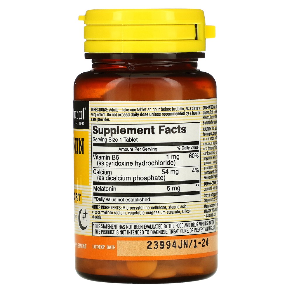 Melatonin, 5 mg, 60 Tablets