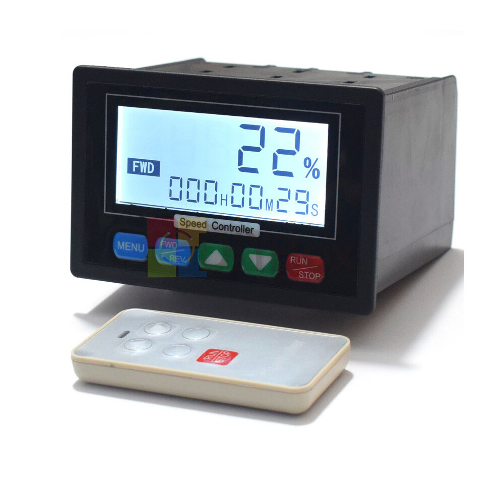 DC 10-55V LCD Digital Display PWM DC Motor Speed Controller with Remote Control
