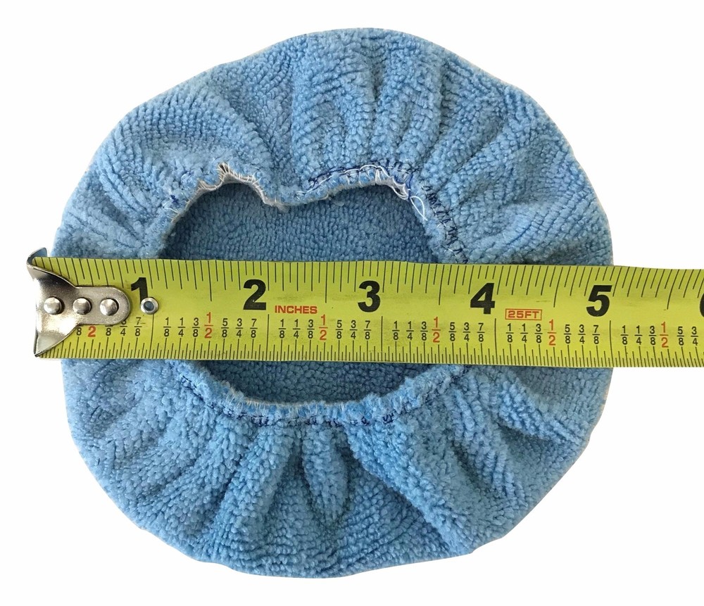 5" - 6" Terry Microfiber Bonnet Orbital Car Buff 45156