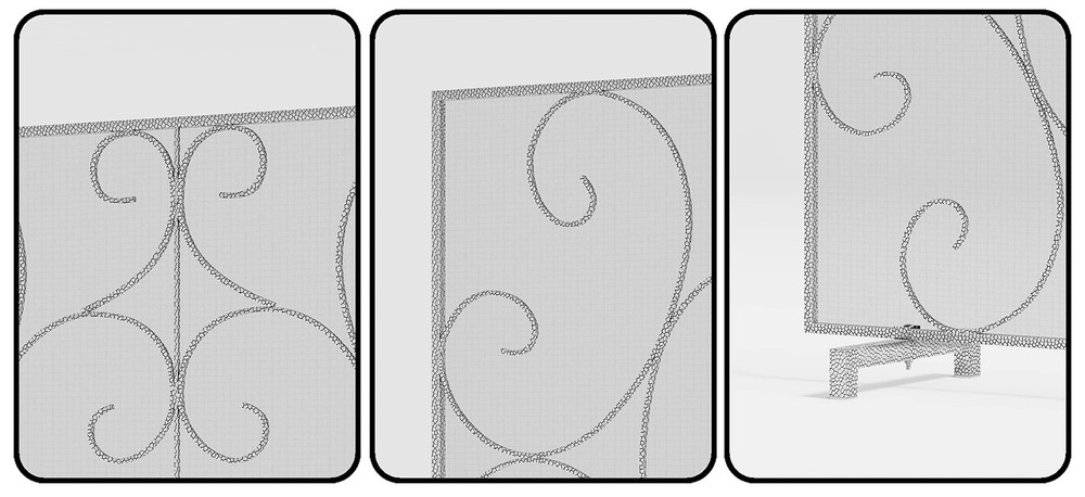 Single Panel Decorative Fireplace Screen Stand Alone Cover Handcrafted Durabl...