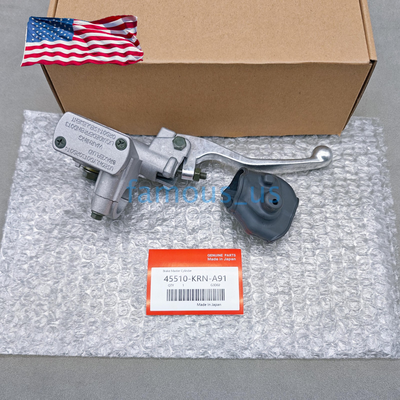 Front Brake Master Cylinder for Honda CRF 150F 230F 250R 450R 250X 450X OEM