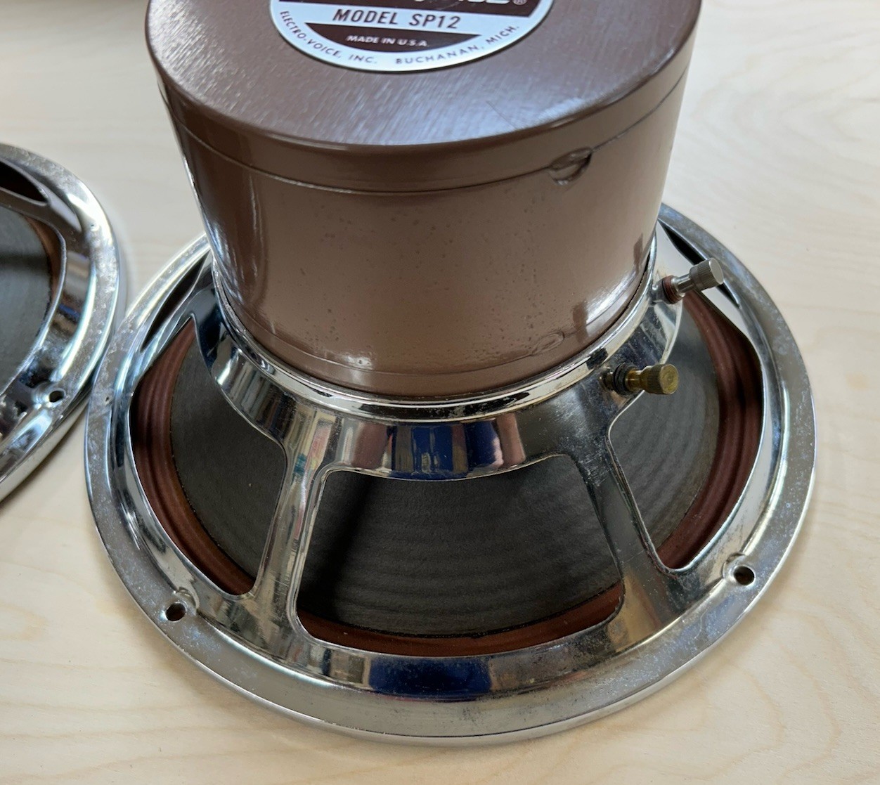 EV SP12 Full Range Speakers Pair Electro Voice 12” Whizzer Cone Working