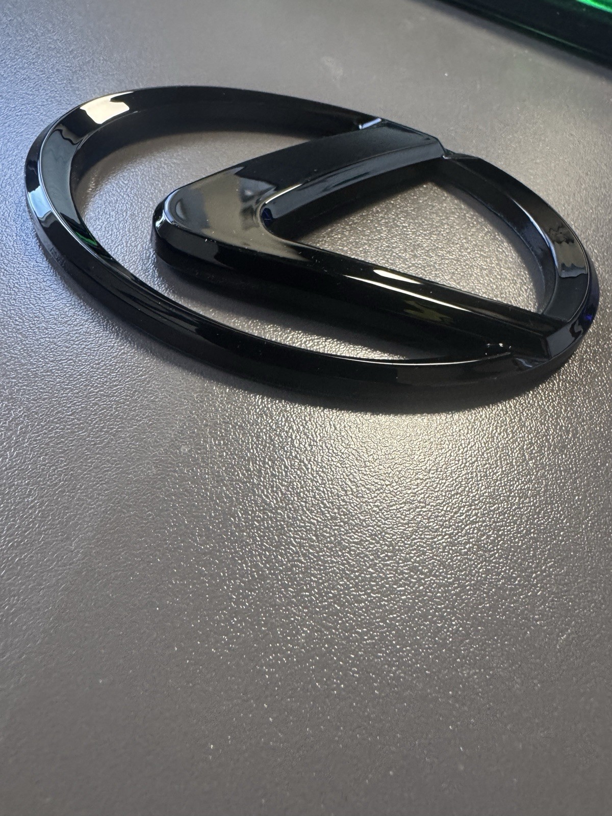 Gloss Black Emblem Badge Logo Fits 2014-19 Lexus IS250 IS350 IS300 IS200T GS350