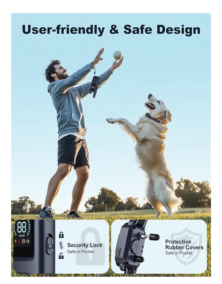 Dog Shock Collar - 4200FT Dog Training Collar with Remote