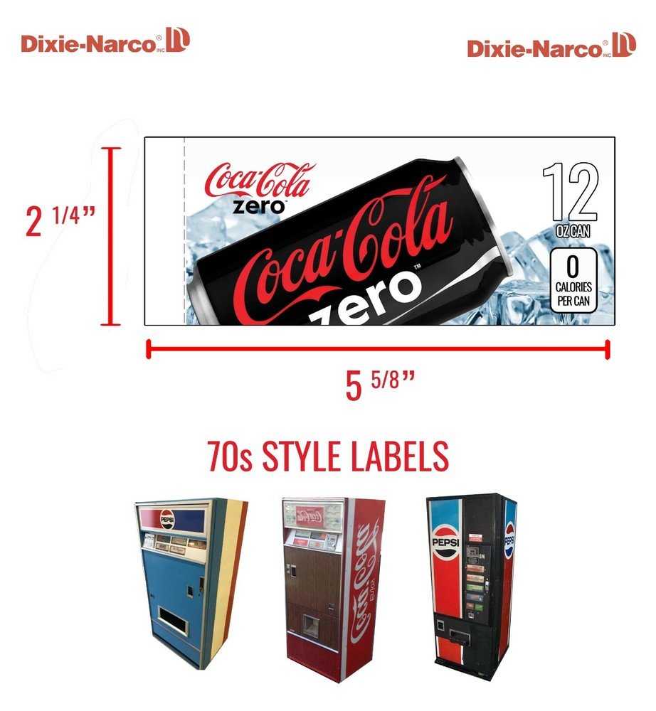 (1) Vintage Vending Machine Label - Dr Pepper - 12 oz
