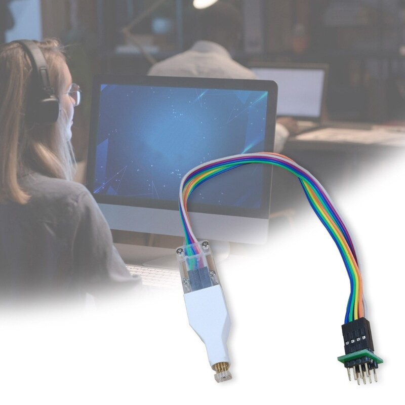 SOP8 150mil Connectors Test Clip Cable 4.4mm Space For EEPROM Programming