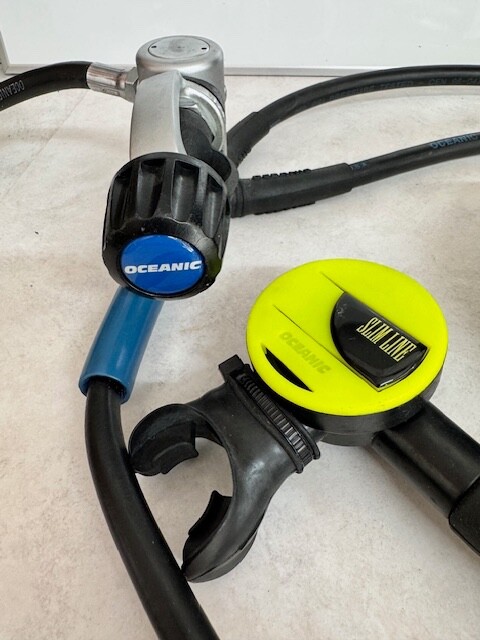 Oceanic Prodigy Scuba Octopus, Dive Computer, Regs, Cayman BC and Dive Backpack