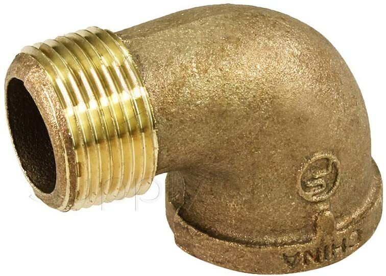 90° Lead Free Brass Street Elbow with Male and Female NPT Threaded 1/8"in-2"in