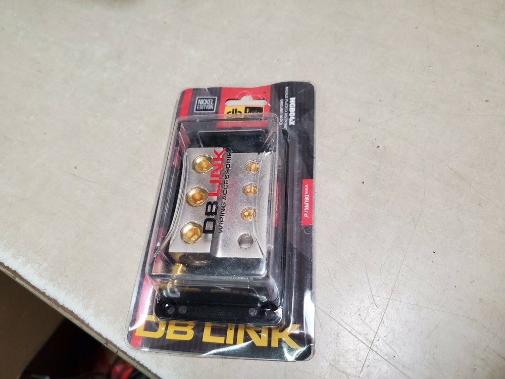 NGB04X - Nickel Plated Distribution Ground Block DB LINK