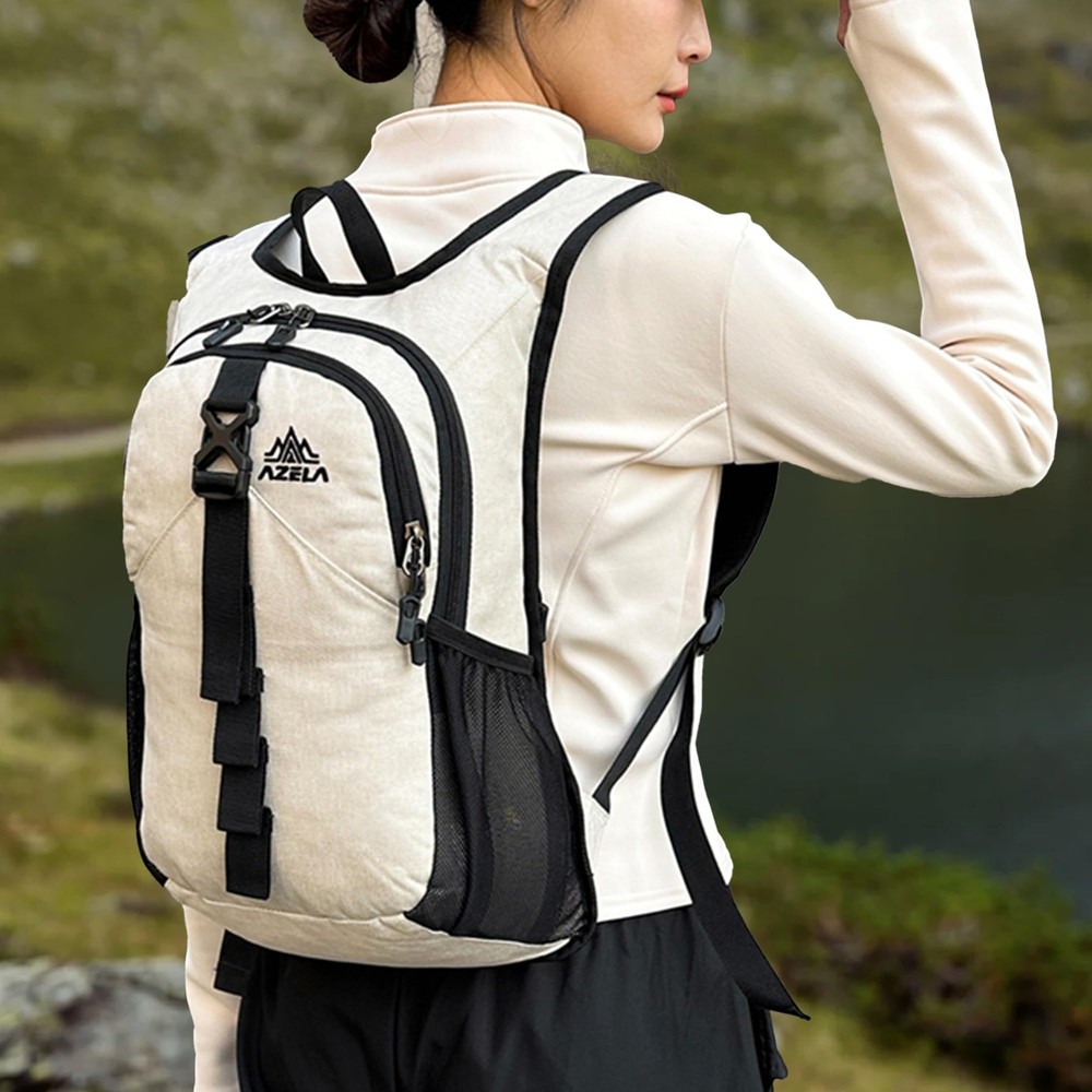 15L Small Hiking Backpack Foldable Packable Travel Backpack with Phone Pocket...