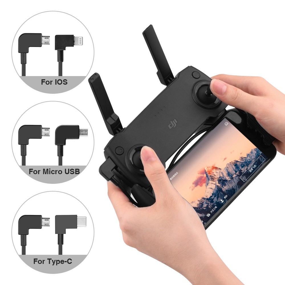 For DJI Mavic 2/MINI/PRO Remote Control Data Adapter Cable Phone Connection Line