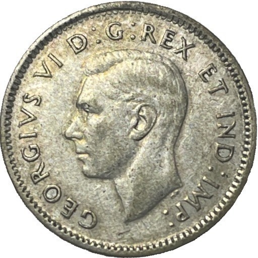 1945 Canadian Silver Dime