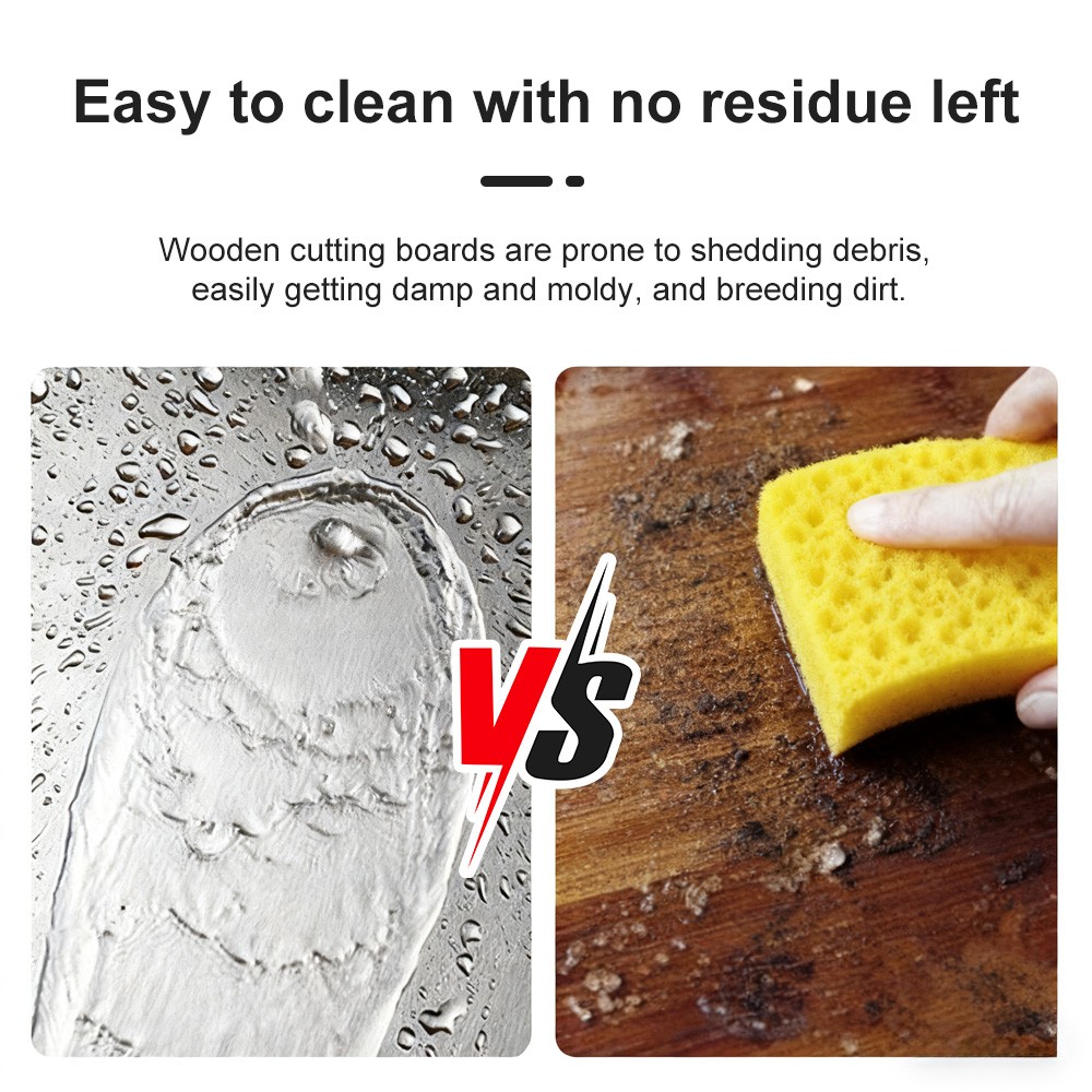 Tabla de Cortar Titanio 100% Puro Para Cocina, Bloque de Carnicero, S/M/L