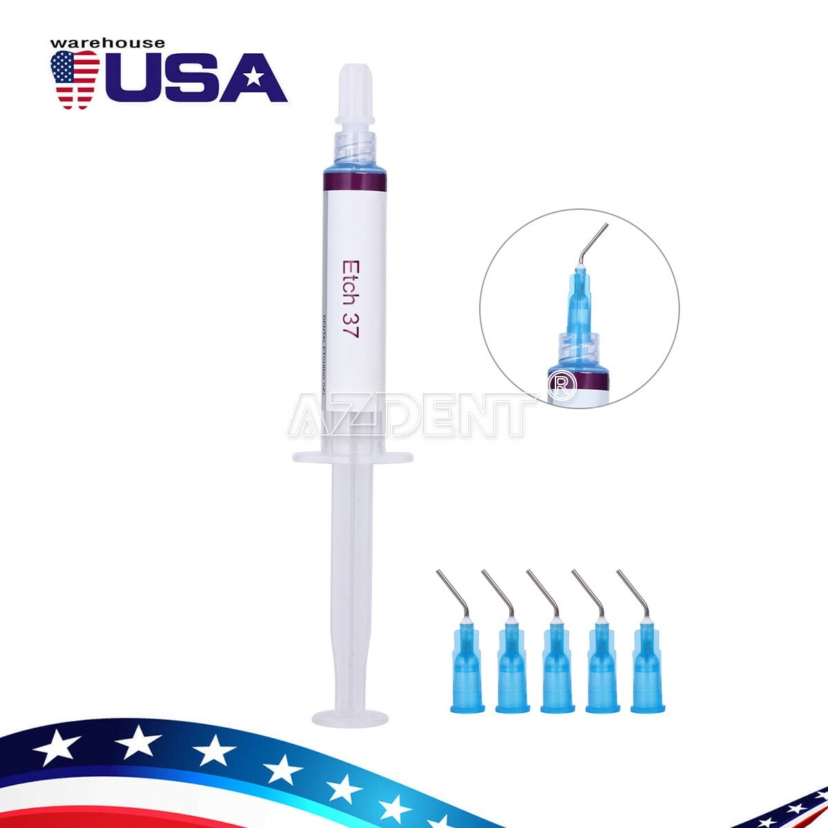 Dentex Dental Acid Etching Gel 37% 5 ml/syringe DX Etch 37