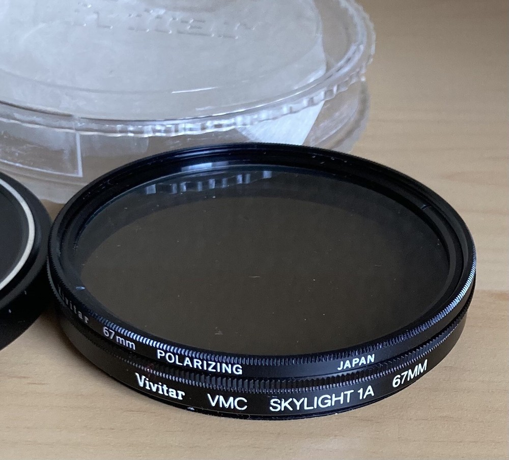 VIVITAR 46MM SKYLIGHT CLEAR FILTER With Case Nice! Izumar 55.O With Case