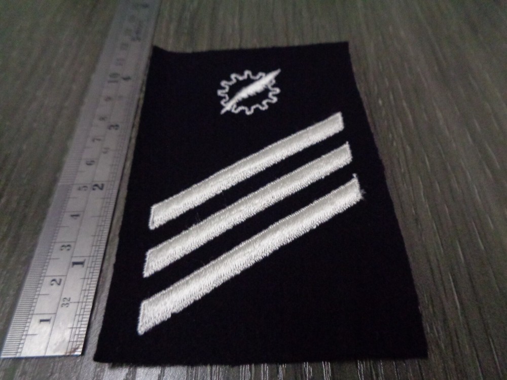 US NAVY DATA PROCESSING E-3 STRIKER RATING Patch VIETNAM ISSUE FELT SQUARE