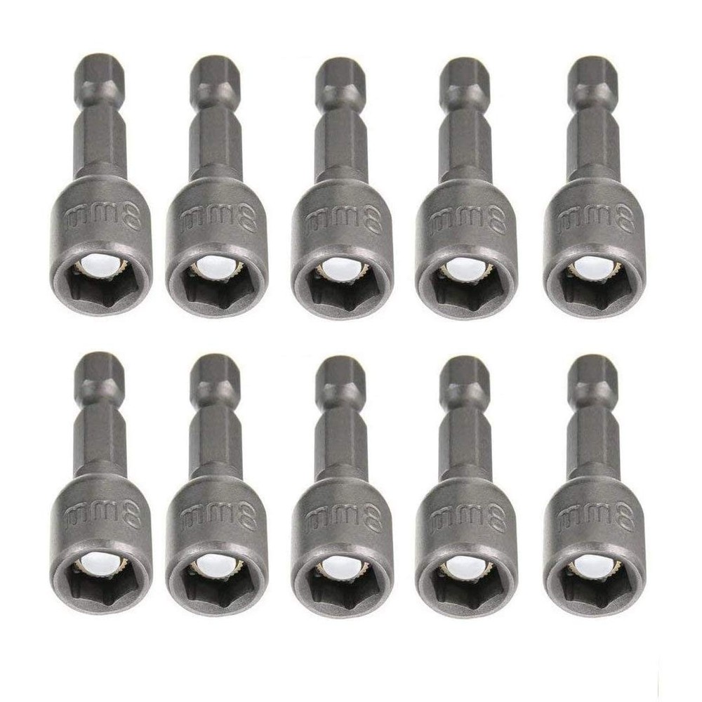 Saim 5/16" Nut Driver Drill Bit Set, 10 PCS Hex Magnetic Impact Nut Setter