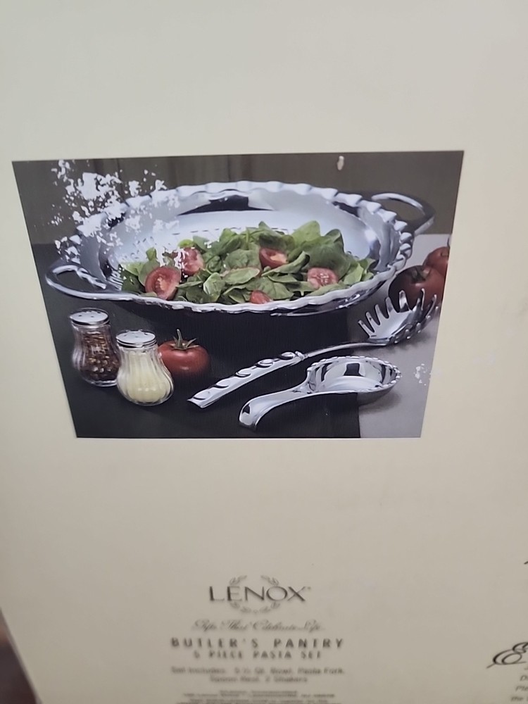 Lenox 5 piece pasta set metal