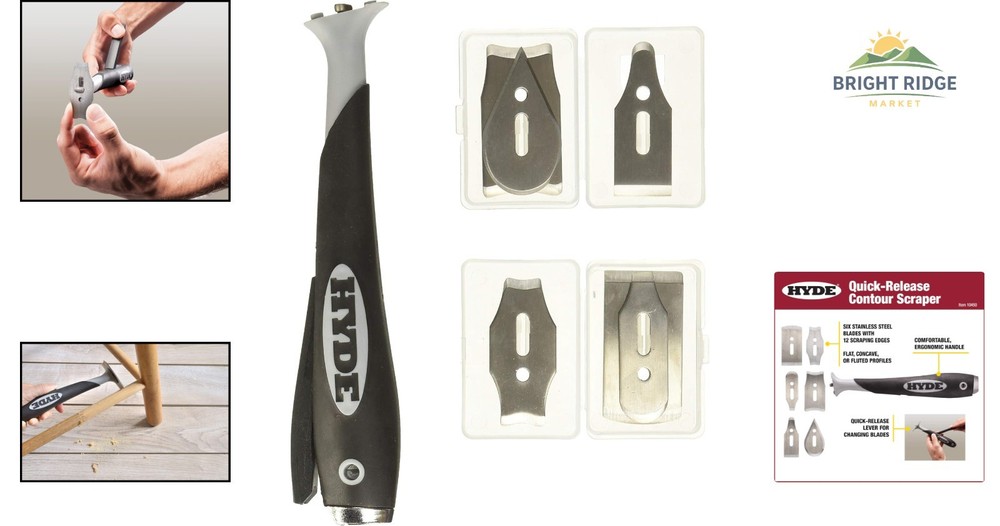 Professional Contour Scraper with Six Blades for Versatile Surface Applications