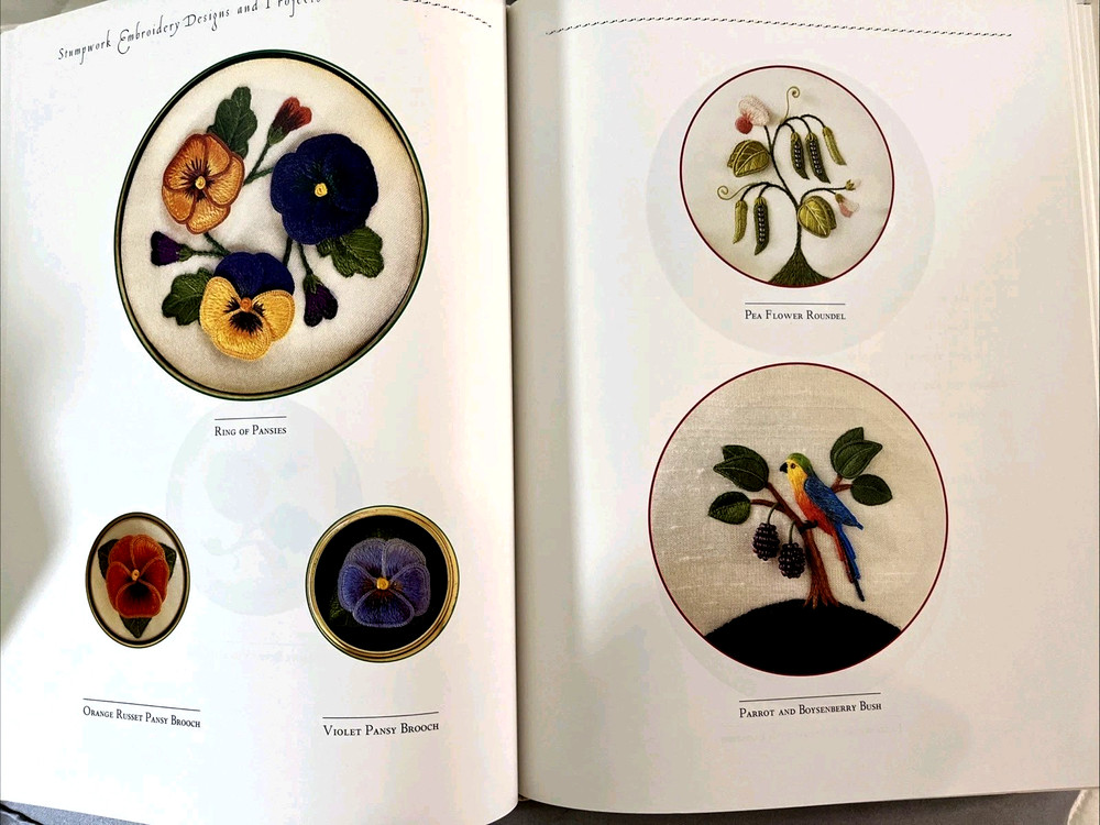 STUMPWORK EMBROIDERY Designs & Projects HC 192pg book Jane Nicholas 1998