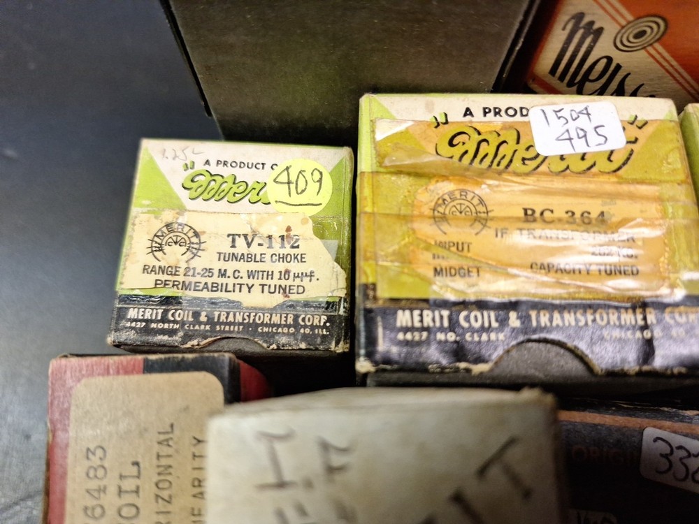 NOS Coil Lot Zenith RCA Merit Meissner 10pc