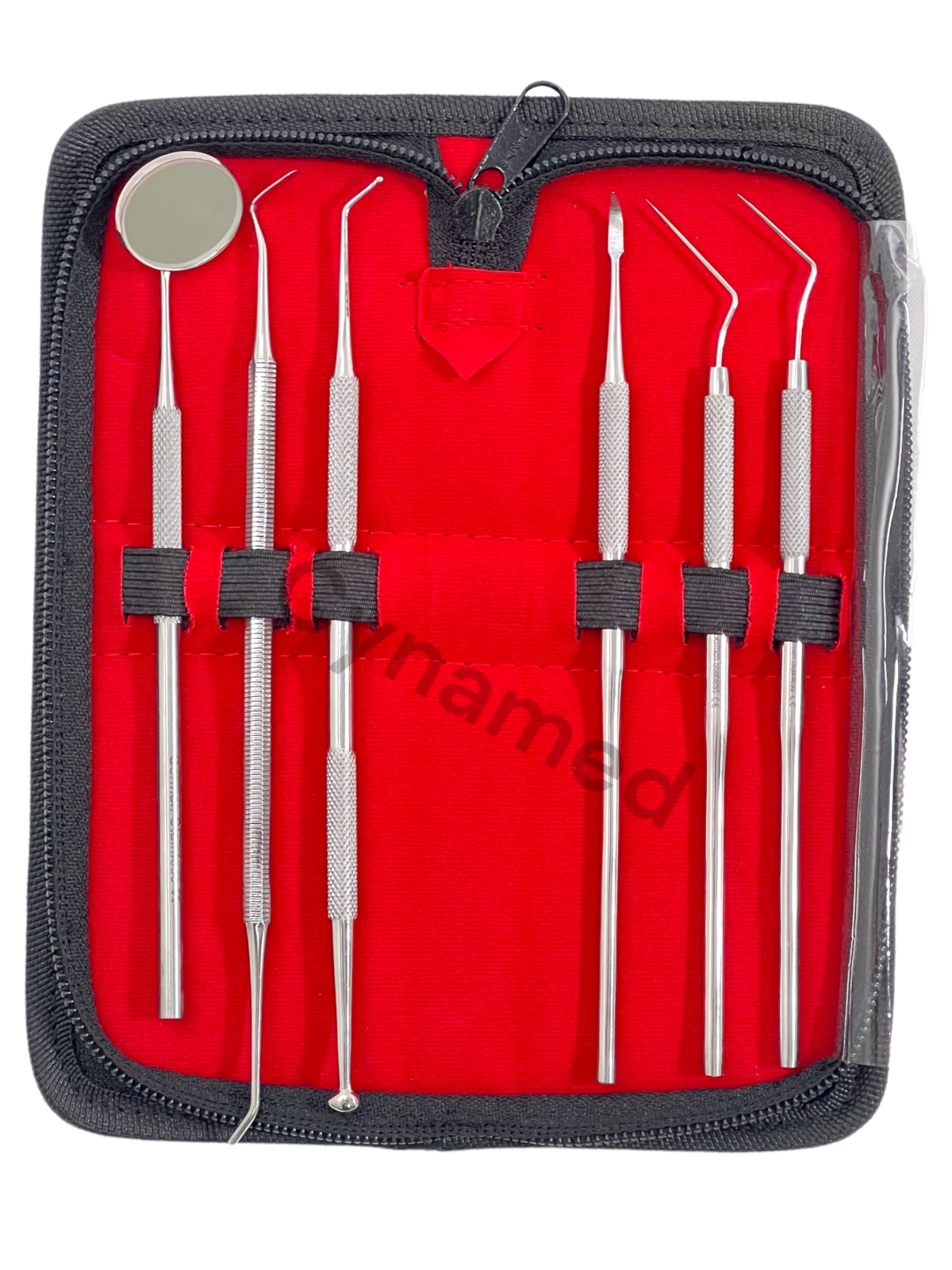 GERMAN Dental Scaler Pick Stainless Steel Tools with Inspection Mirror Set 6 PCS