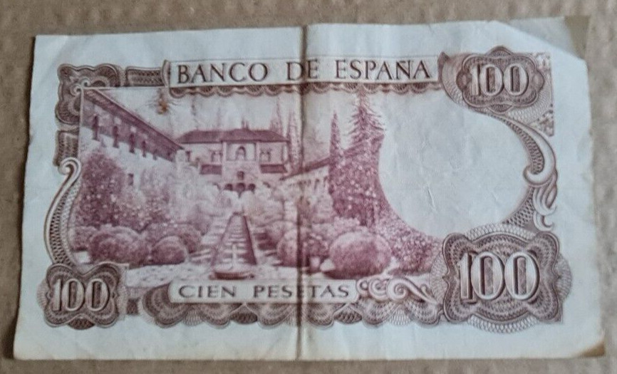 5 x 100 Pesetas Notes 1970 - All Circulated
