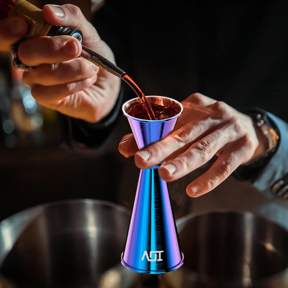 Jigger for Bartending, Professional Double Cocktail Jigger with Recipes Bookl...