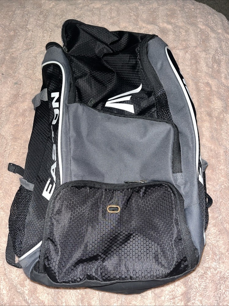 Easton Softball Baseball Bat Backpack Bag Black/Grey EUC