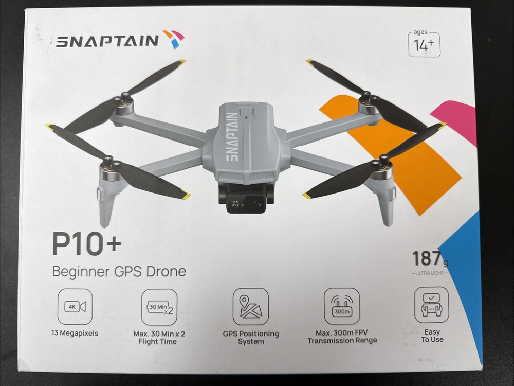 SNAPTAIN P10+ GPS 4K Camera Drone with Remote Controller Beginner Quadcopter