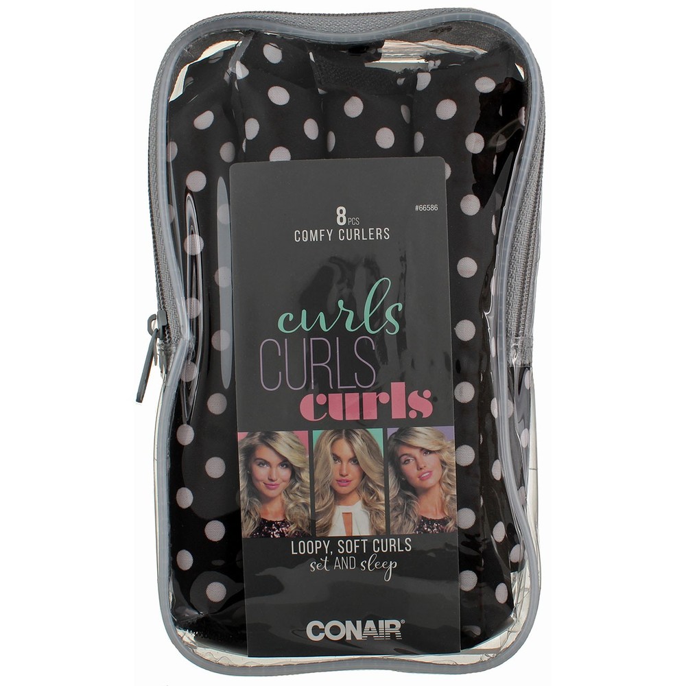 2 Pack Conair Comfy Hair Curlers, 8 Ct