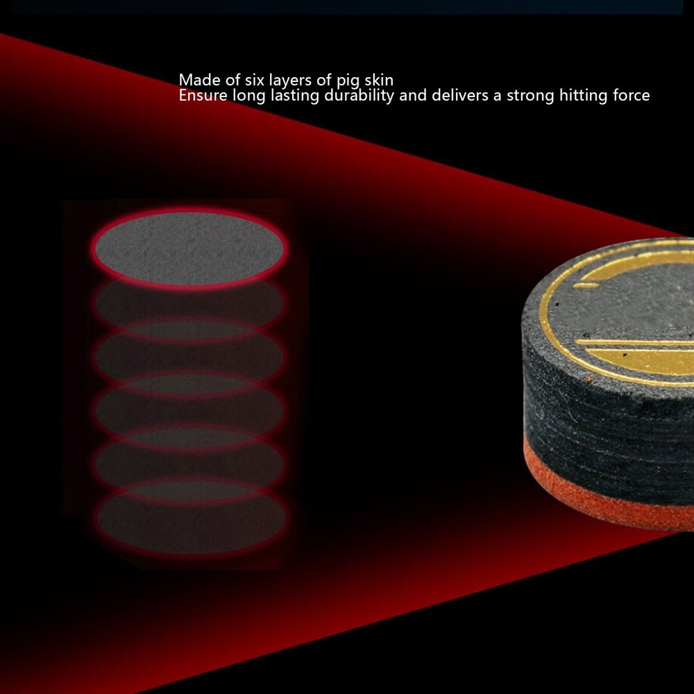 6-Pack Professional Pool Cue Tip For Precise Ball Control Replacement ZARY