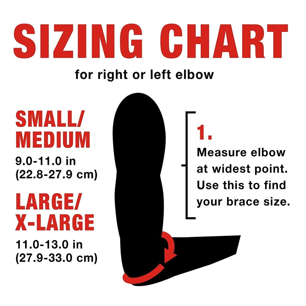 ACE Elbow Compression Support: SM / MD (Black)