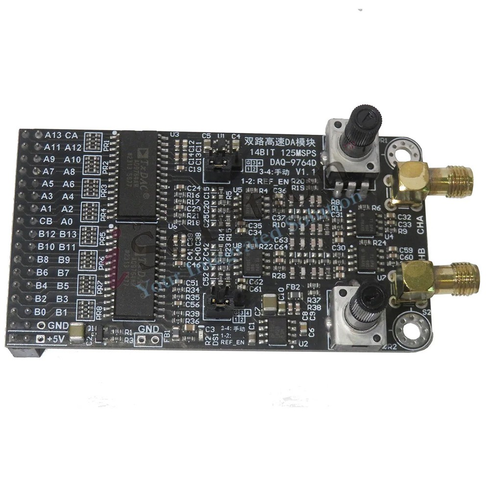 AD9764 Module Dual Channel High-speed DAC Module 14 Bit Parallel DA125M