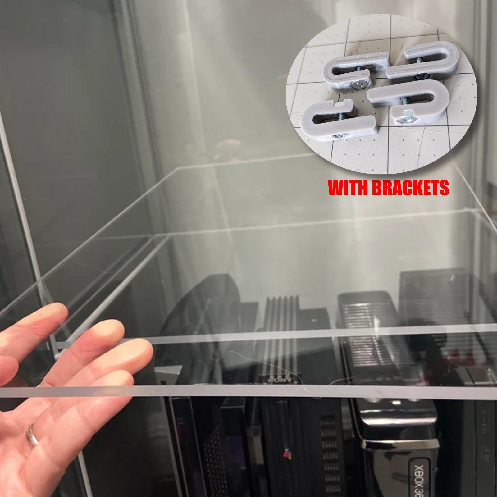 IKEA Detolf Replacement Shelf & Brackets