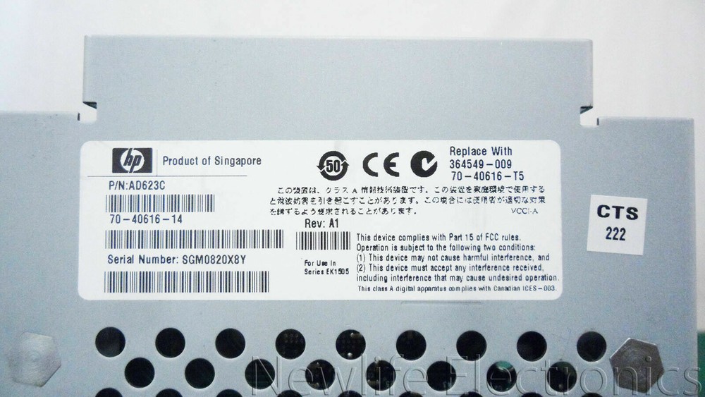 HP 364549-009 M5314C IO-A Module AD623C