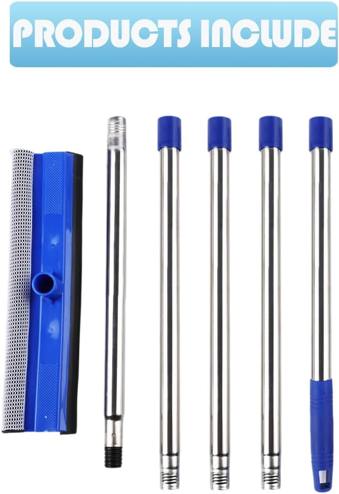 72" Window Squeegee for Window Cleaning - Long Handle Window
