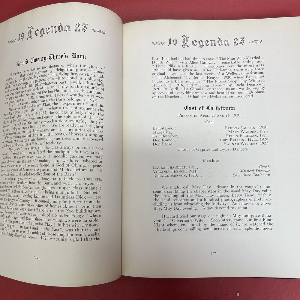 LEGENDA 1923 Yearbook