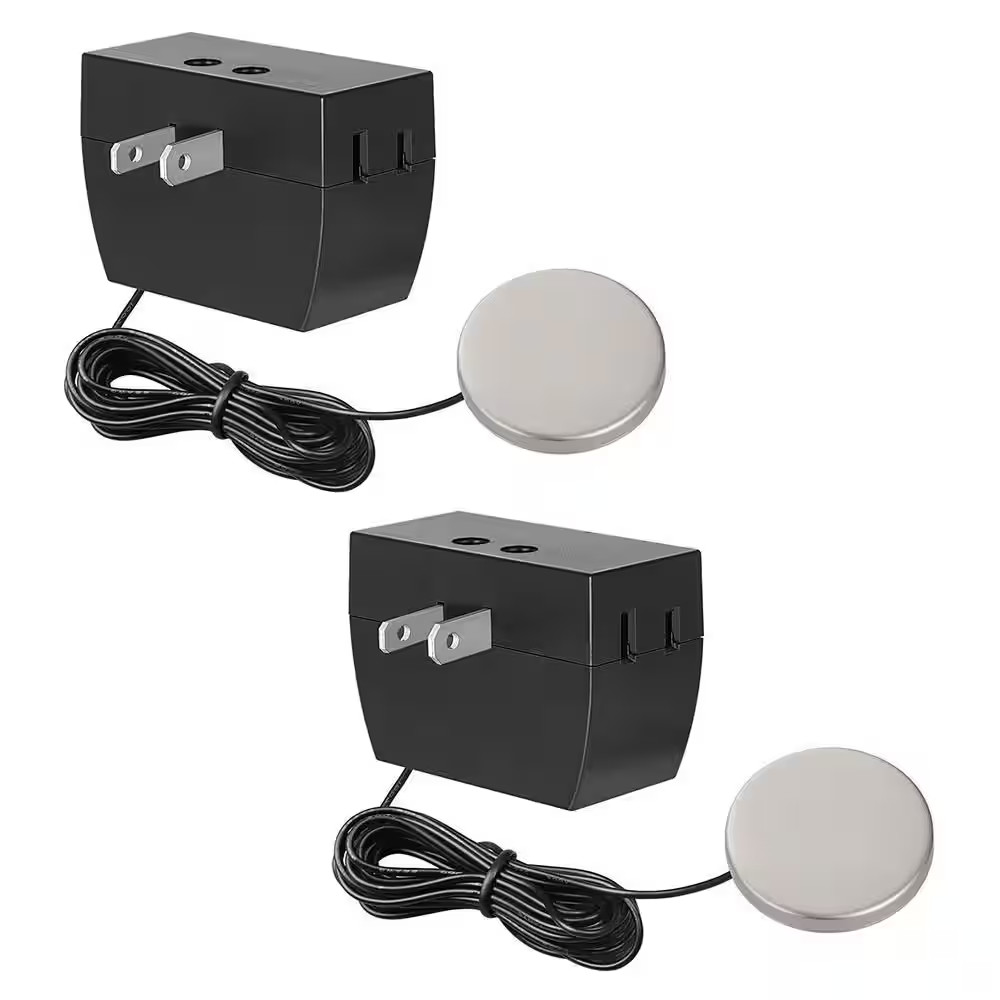 Black 8 Ft. Extension Cord Touch Dimmer Switch, Touch Pad Control with 3-Levels