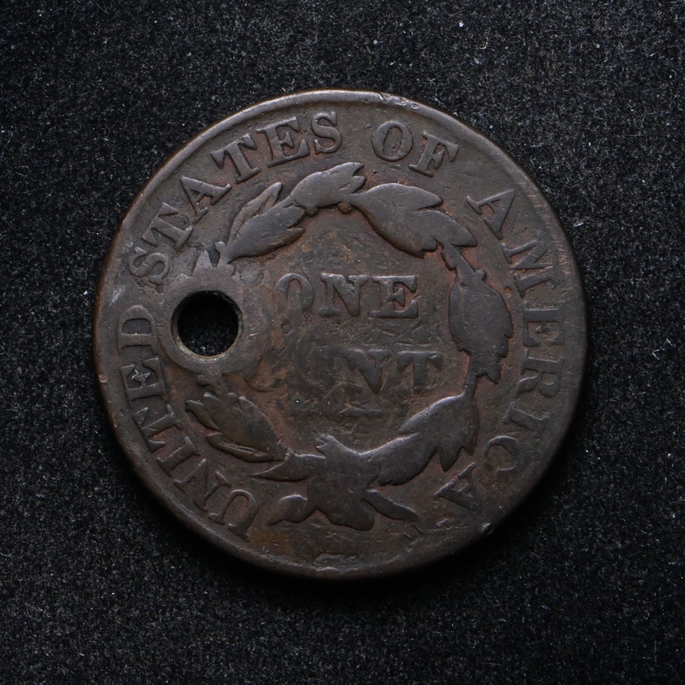 1827 Liberty Head Large Old Hole (bb19072)