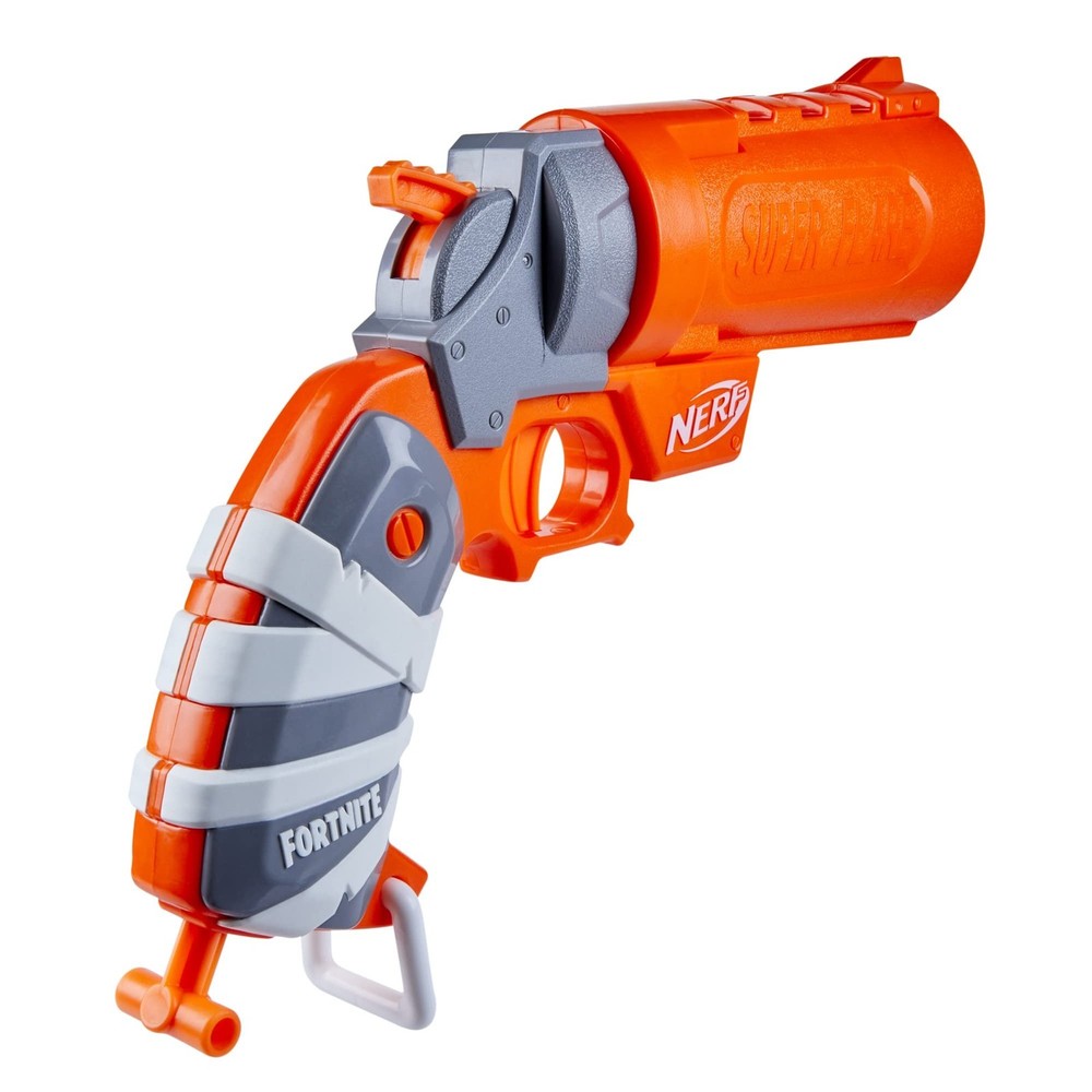Nerf Fortnite Flare Dart Blaster, Break-Open Dart Loading, Includes 3 Mega...