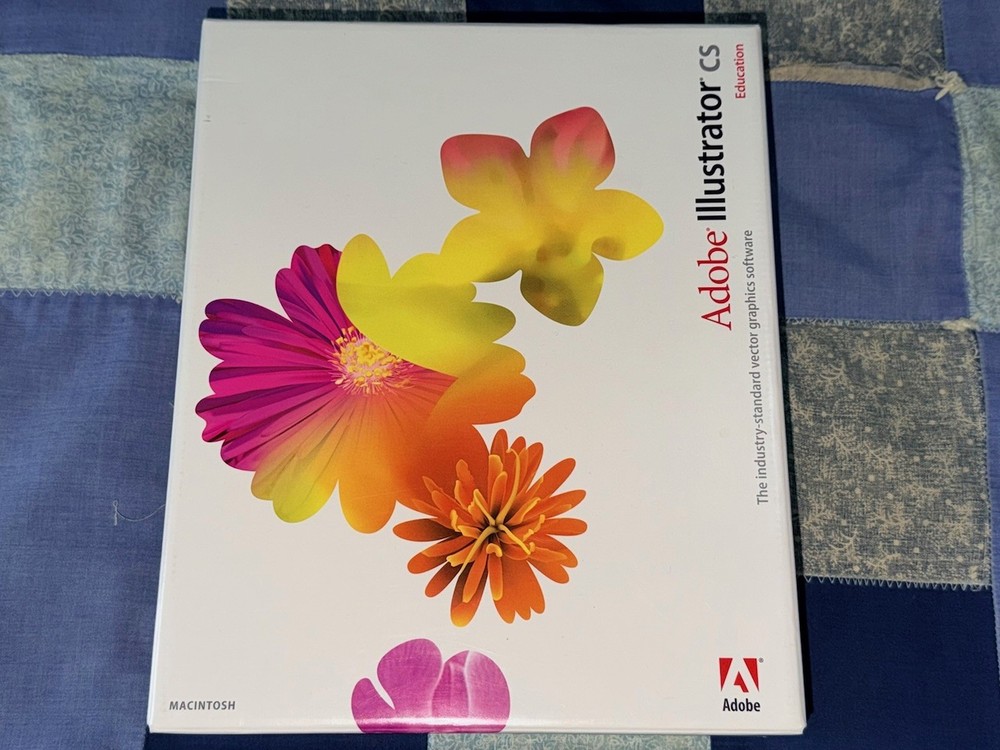 Adobe Illustrator CS 11.0 Mac, EDU, Serial Number 2 Disc In Case User Guide Box
