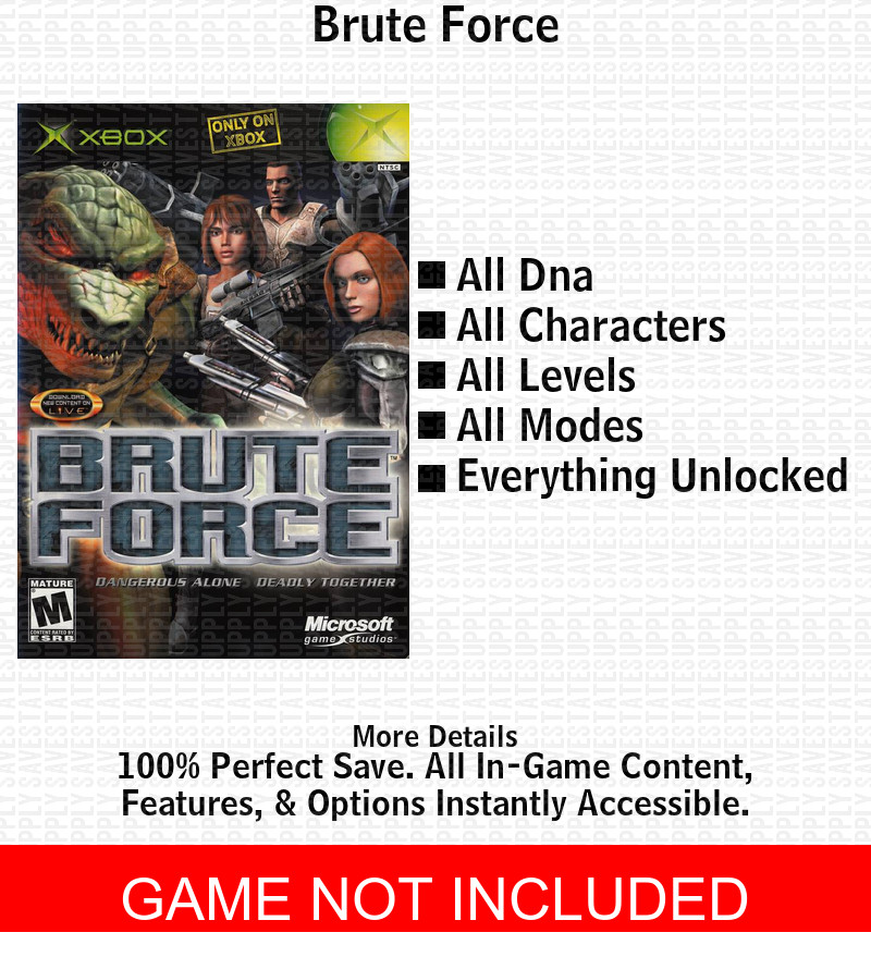 Brute Force XBOX USB Save 100% Unlocked