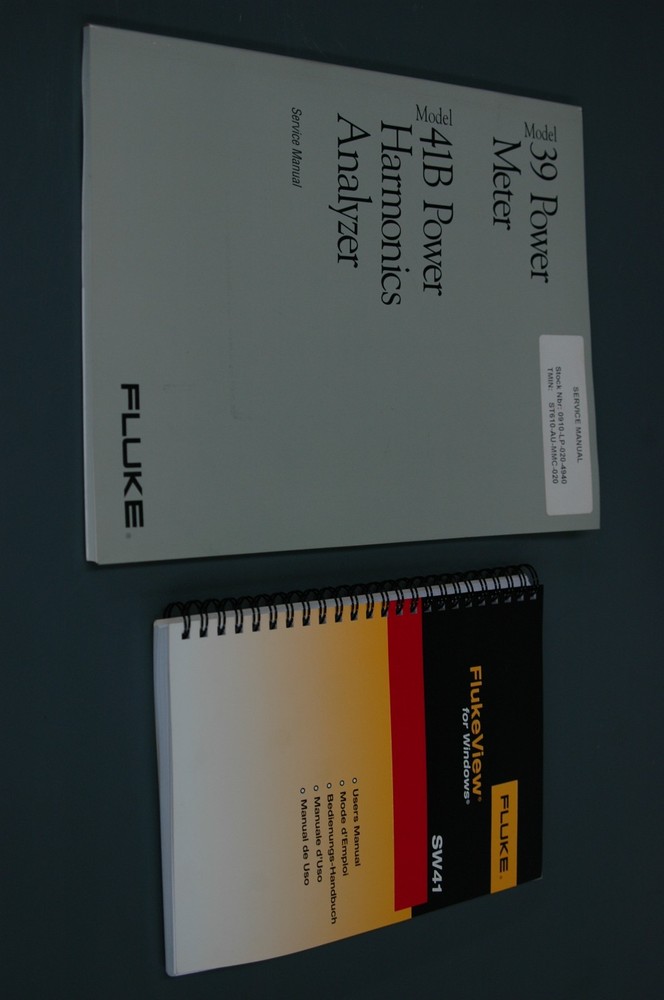 FLUKE 41B-AV HANDHELD POWER HARMONICS ANALYZER -Surplus