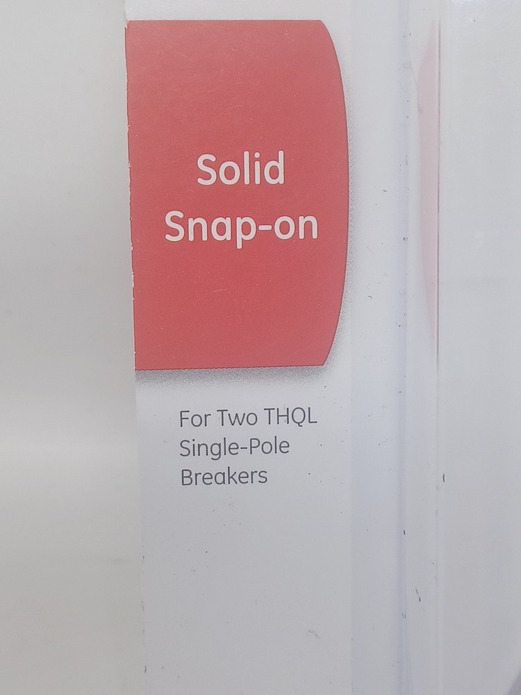 1 GE THT104CP Solid Snap-On Handle Tie For Two each THQL Single Pole Breakers