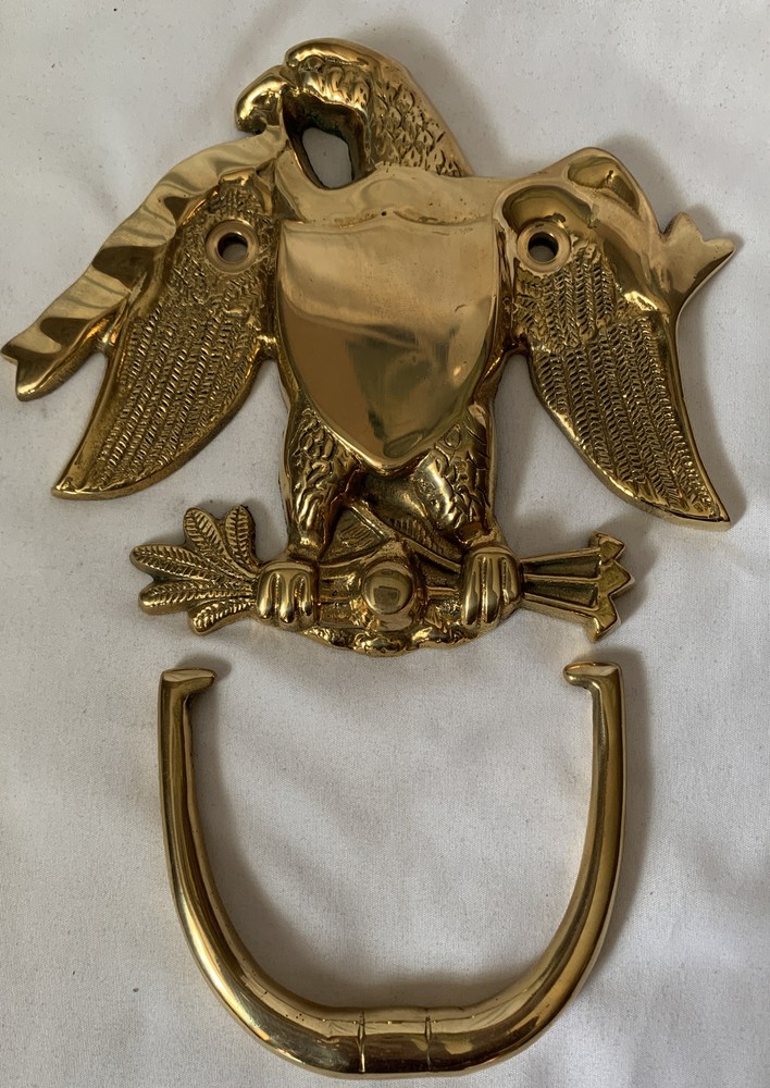 Vintage Solid Brass Eagle Door Knocker