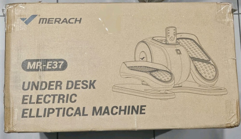 Merach MR-E37 Under Desk Elliptical Leg Exerciser W LCD Screen W Remote Control