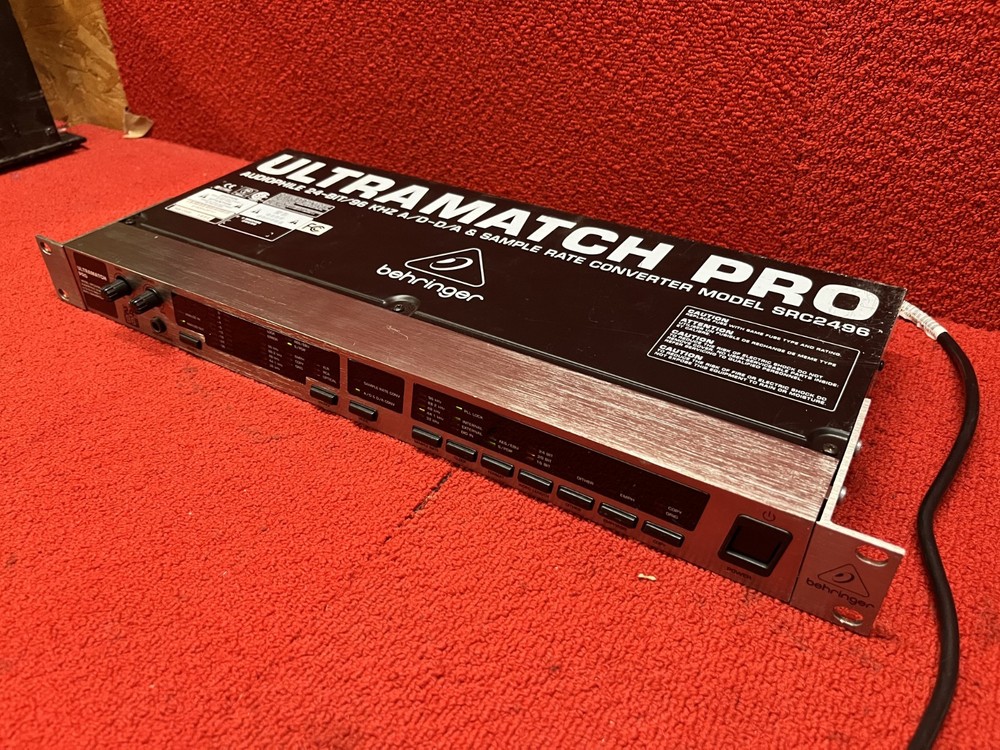 Used Behringer Ultramatch Pro SRC2496 AD/DA Sample Rate Converter Good Condition