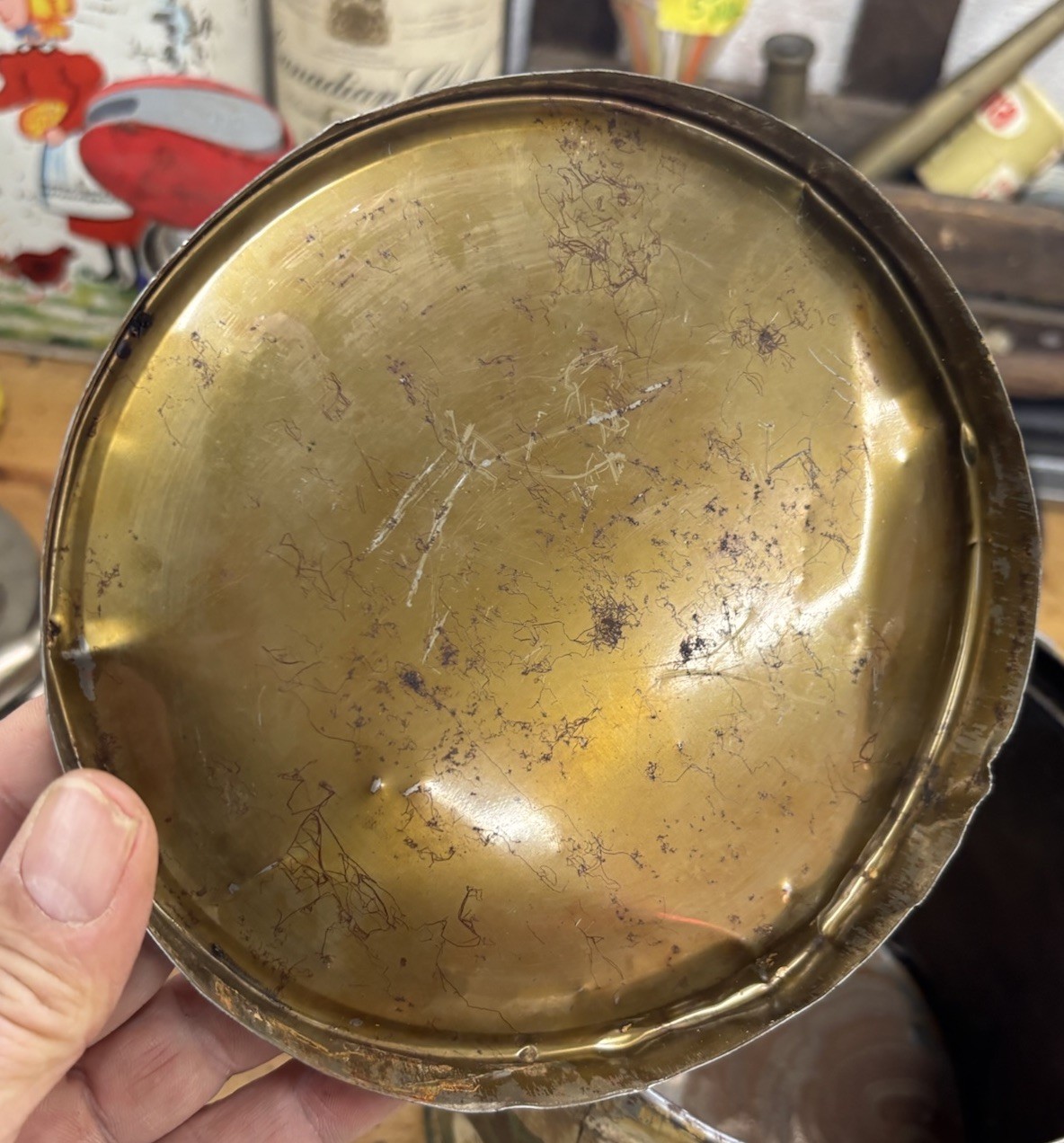 Westland Oil Company dura grease tin pail Minot North Dakota Can Vintage